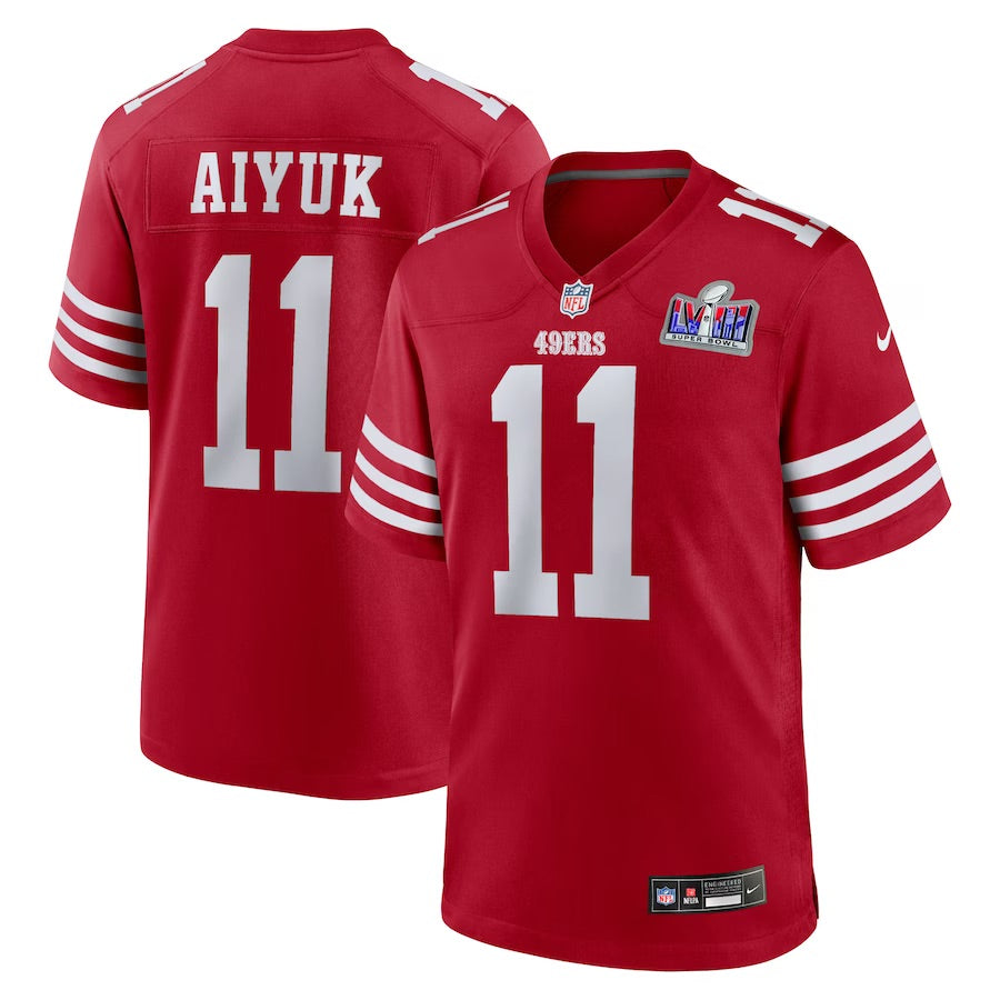 Brandon Aiyuk San Francisco 49ers Super Bowl 2024 Jersey