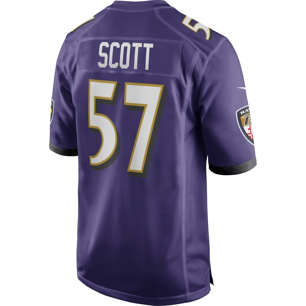 Bart Scott Baltimore Ravens Nike Game Retired Jersey - Purple