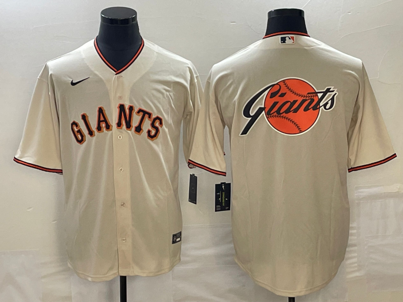 Men's San Francisco Giants Cream Home Replica Team Jersey1