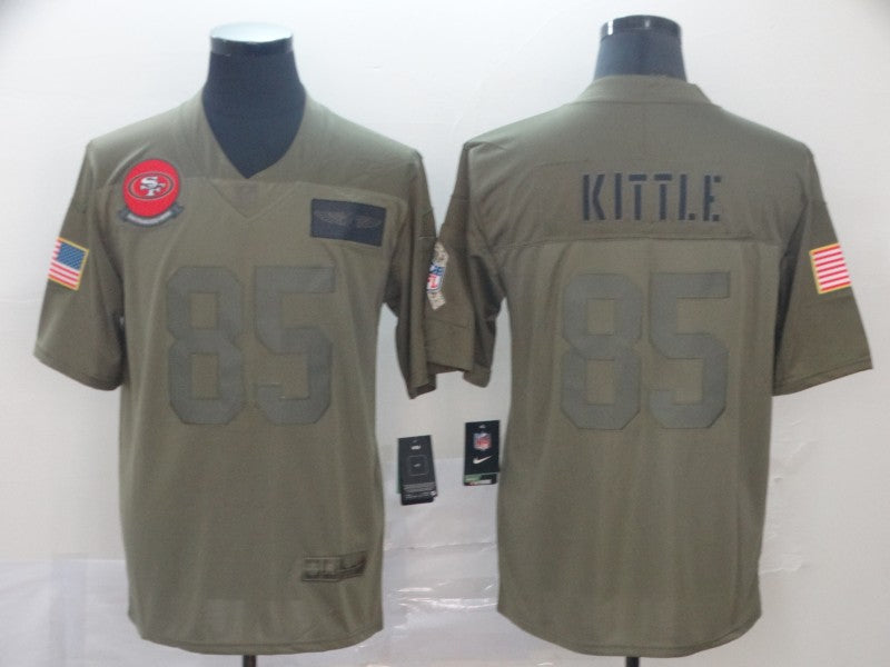 Men's San Francisco 49ers George Kittle #85 Brown Game Jersey1