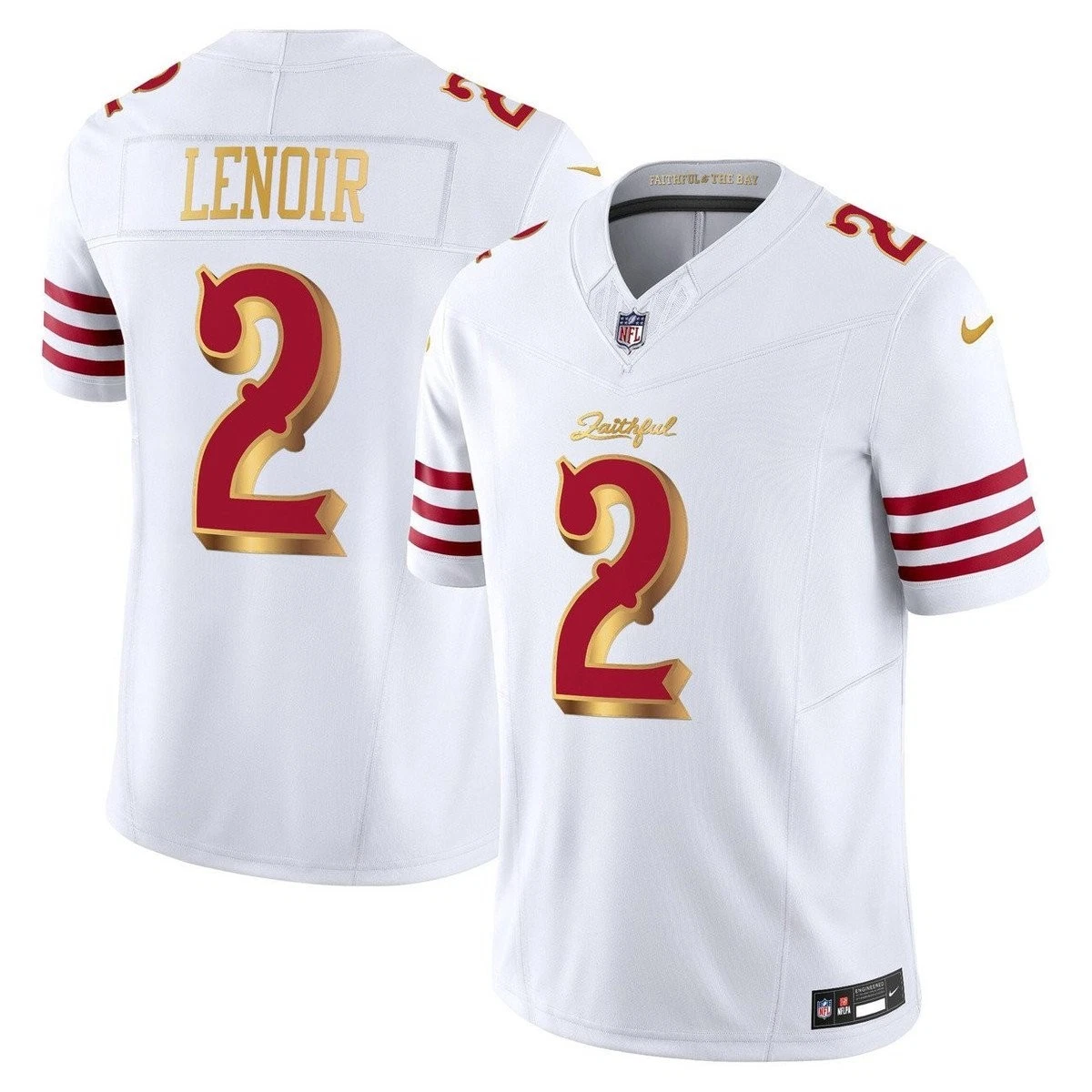 Men's Deommodore Lenoir San Francisco 49ers 2025 Rivalries Collection F.U.S.E. Limited White Jersey