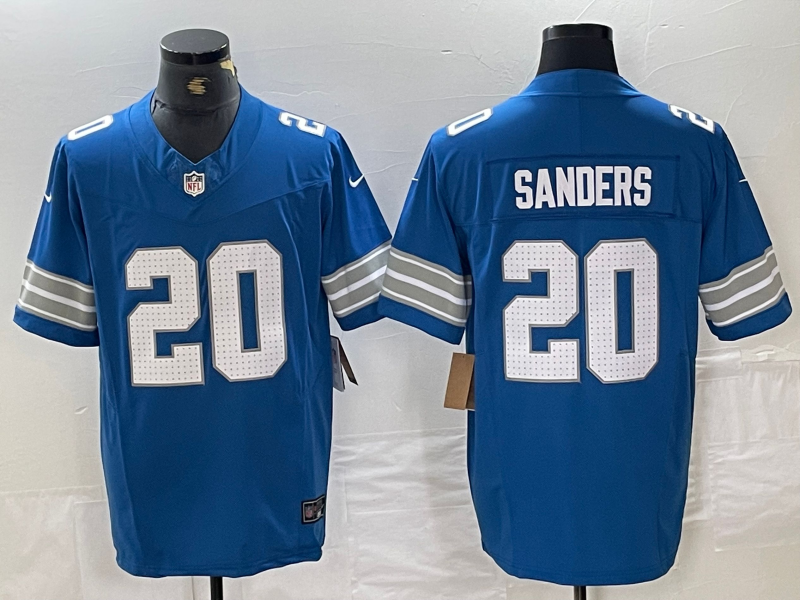 Men's Detroit Lions Barry Sanders #20 Blue Vapor F.U.S.E. Limited Jersey1