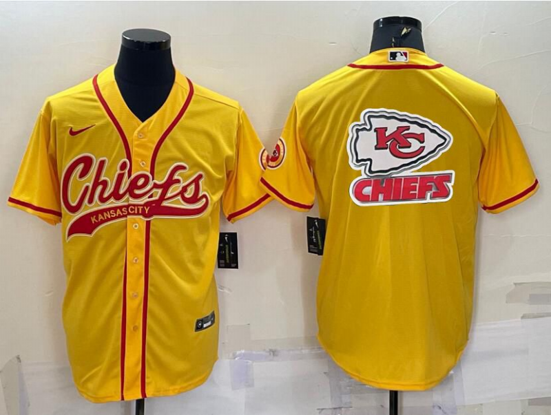Men's Kansas City Chiefs Gold Game Jersey1