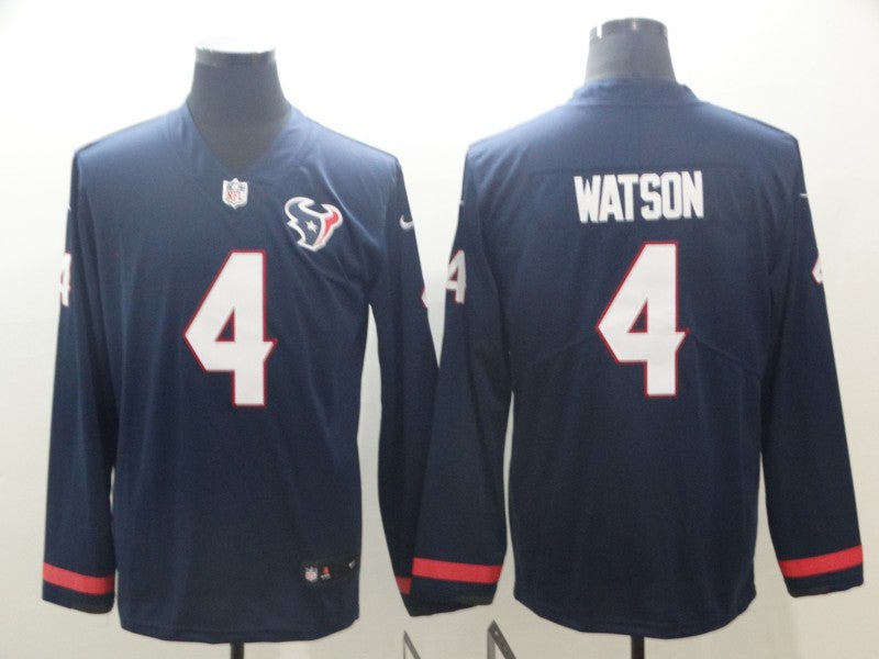 Men's Houston Texans Deshaun Watson #4 Navy Alternate Game Jersey1