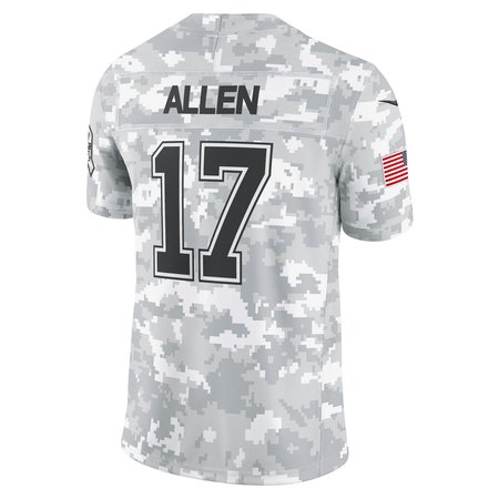 Men's Buffalo Bills Josh Allen Nike Arctic Camo 2024 Salute to Service Limited Jersey