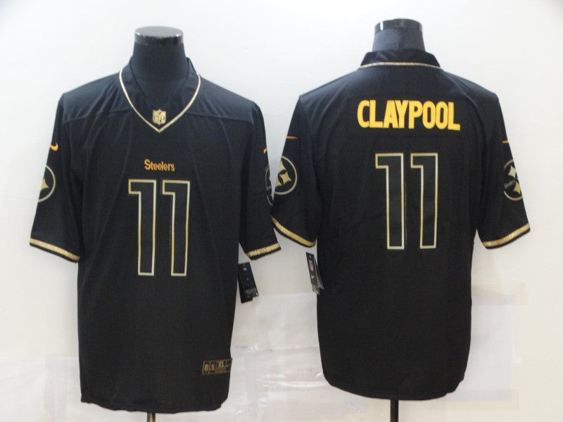 Men's Pittsburgh Steelers Chase Claypool #11 Black Alternate Game Jersey1