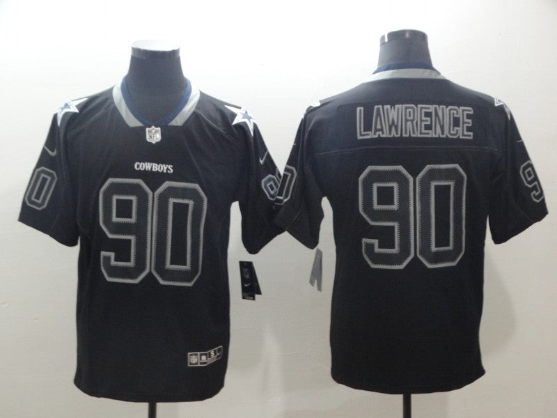 Men's Dallas Cowboys DeMarcus Lawrence #90 Black Player Game Jersey1