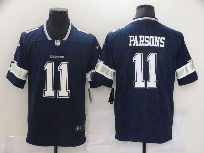 Men's Dallas Cowboys Micah Parsons #11 Navy Game Player Jersey1