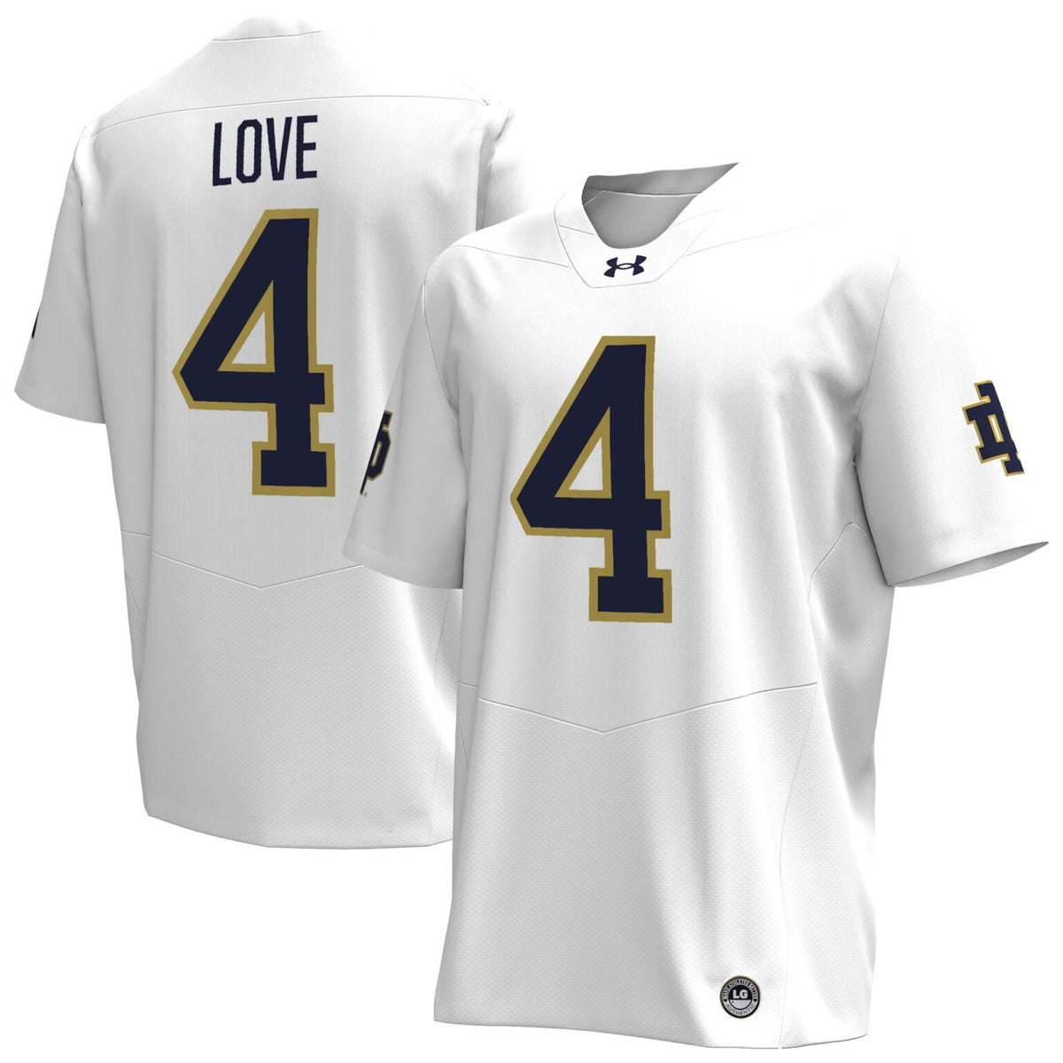 Jeremiyah Love Notre Dame Fighting Irish Jersey - White