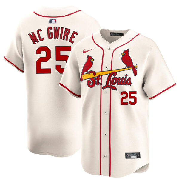 Mark McGwire St. Louis Cardinals Alternate Limited Jersey - Cream
