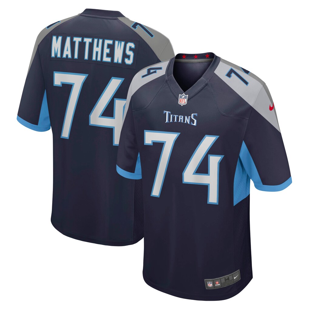 Bruce Matthews Tennessee Titans Retired Player Jersey - Navy