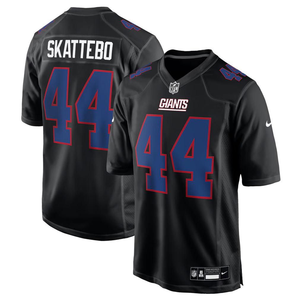 Cam Skattebo New York Giants Jersey - Carbon Black
