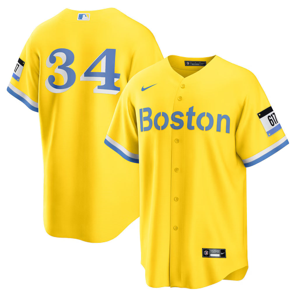 David Ortiz Boston Red Sox Retired Player City Connect Jersey - Gold