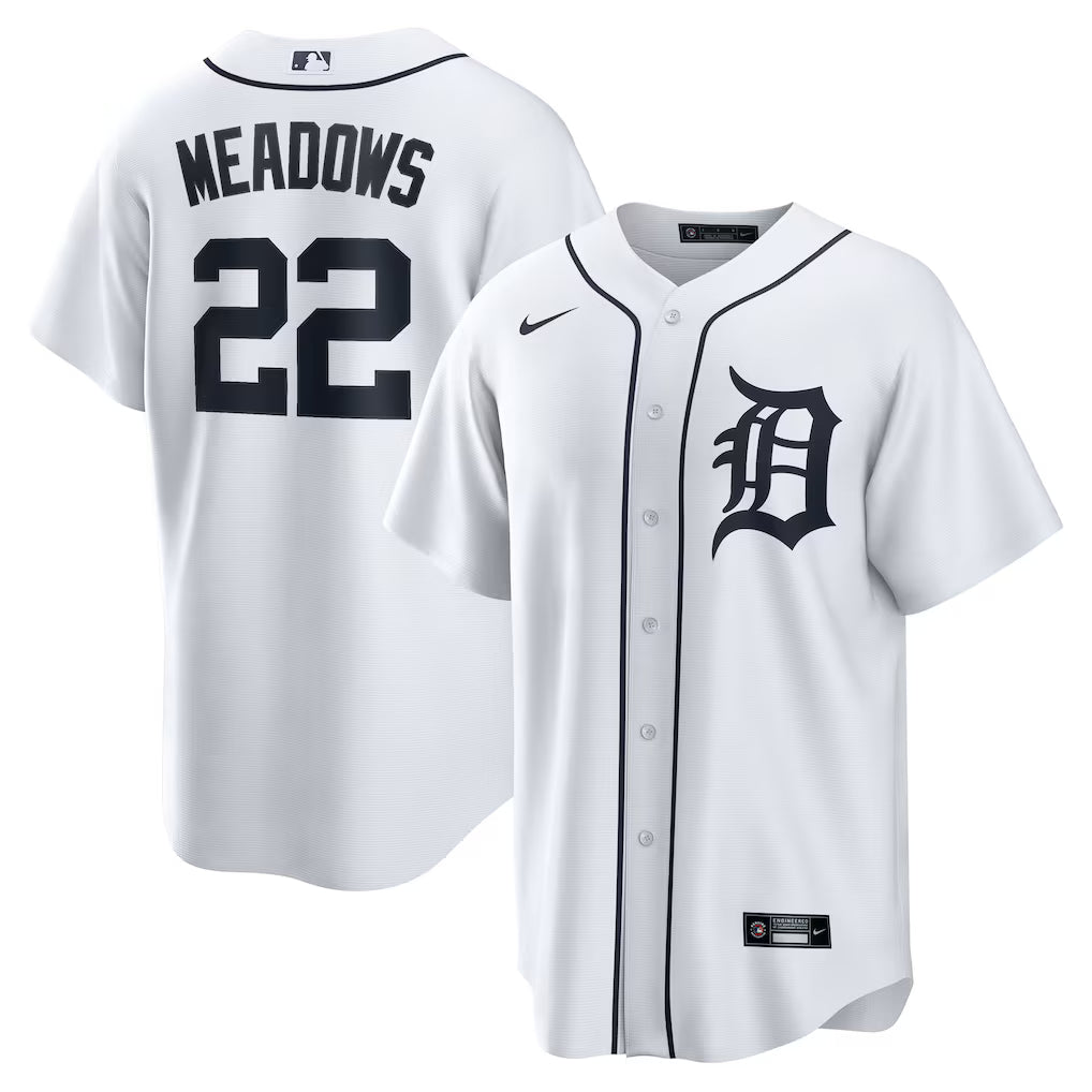 Parker Meadows Detroit Tigers Home Jersey - White