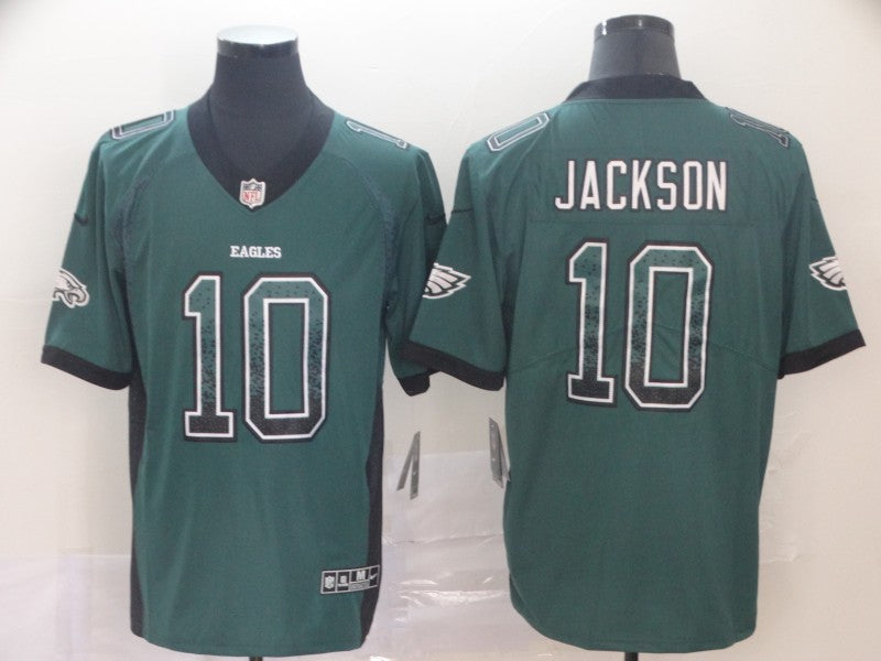 Men's Philadelphia Eagles Desean Jackson #10 Midnight Green Game Player Jersey1