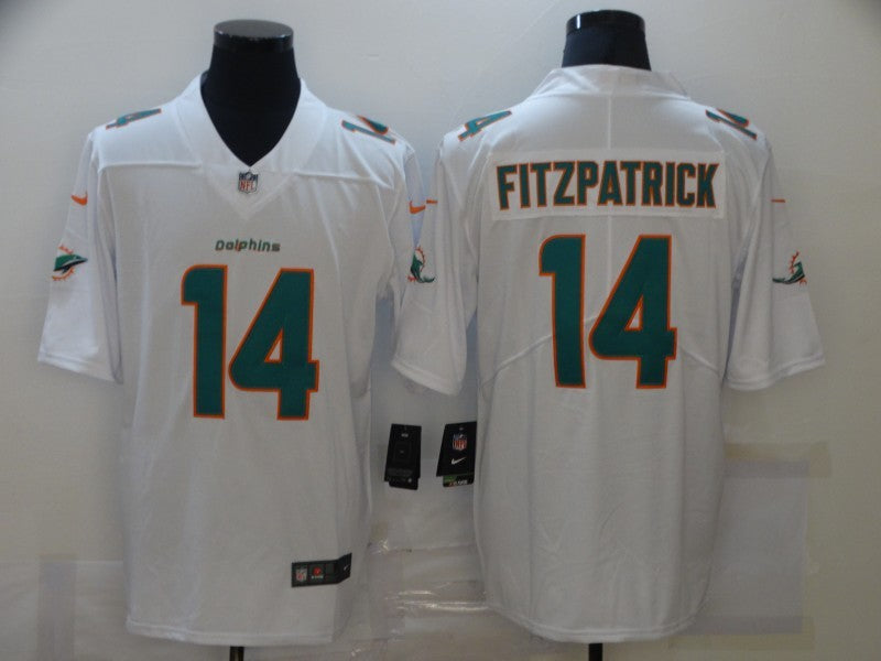 Men's Miami Dolphins Ryan Fitzpatrick #14 White Game Jersey1