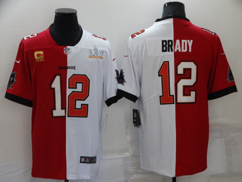 Men's Tampa Bay Buccaneers Tom Brady #12 Red/White Game Jersey1