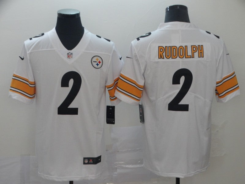 Men's Pittsburgh Steelers Mason Rudolph #2 White Game Jersey1