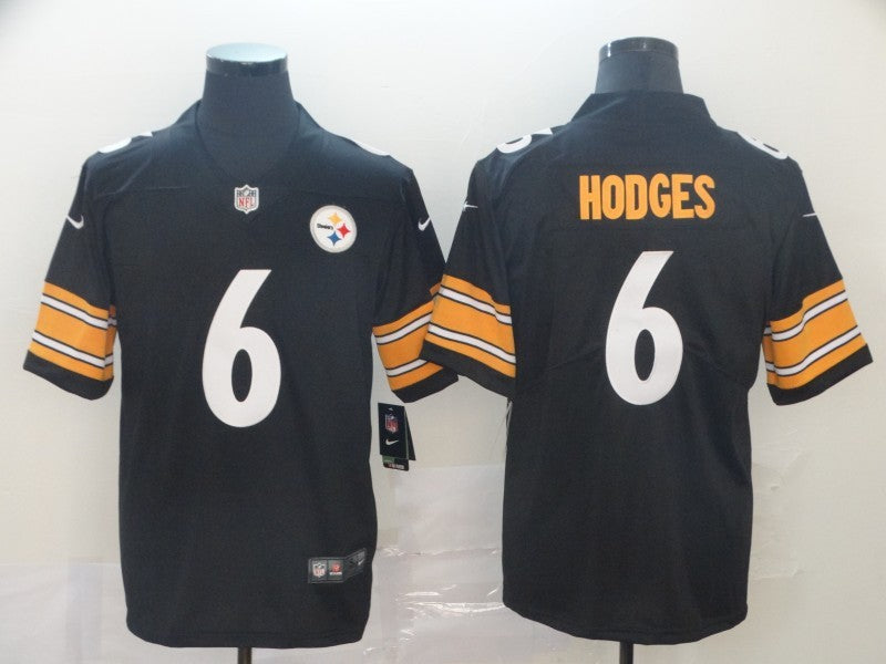 Men's Pittsburgh Steelers Devlin Hodges #6 Black Game Jersey1