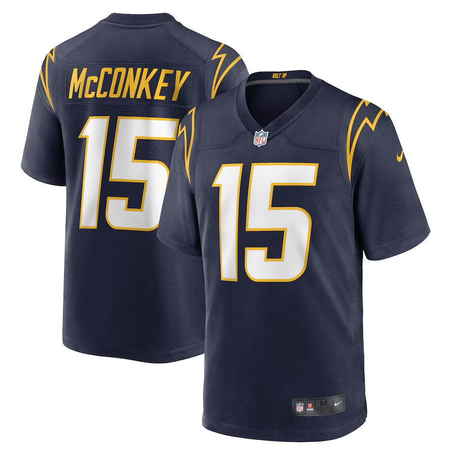 Los Angeles Chargers Ladd McConkey Nike Navy Alternate Game Jersey