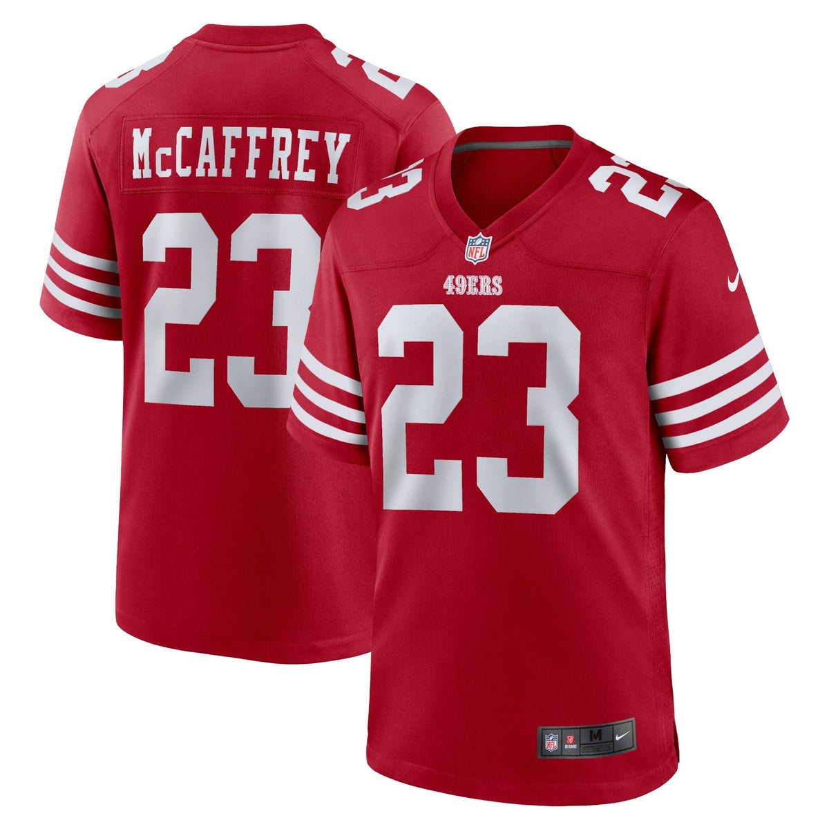 Christian McCaffrey San Francisco 49ers Nike Game   Jersey - Scarlet