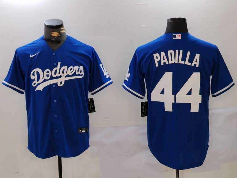 Men's Los Angeles Dodgers Vicente Padilla #44 Royal Player Jersey1