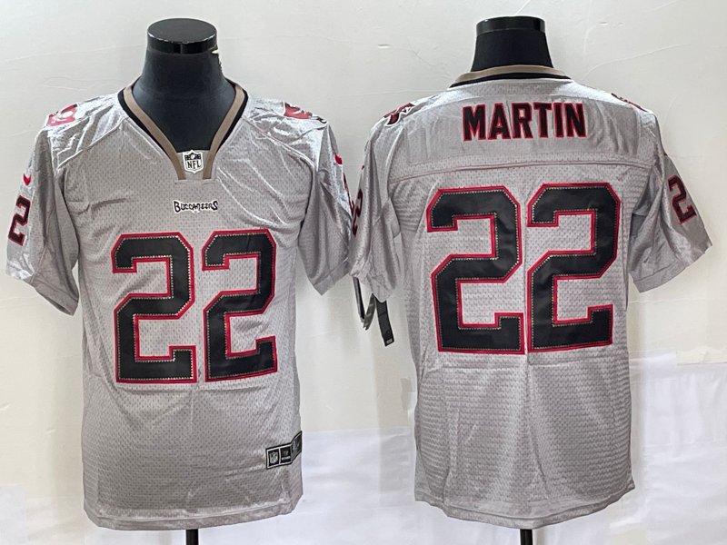 Men's Tampa Bay Buccaneers Doug Martin #22 Gray Game Jersey1