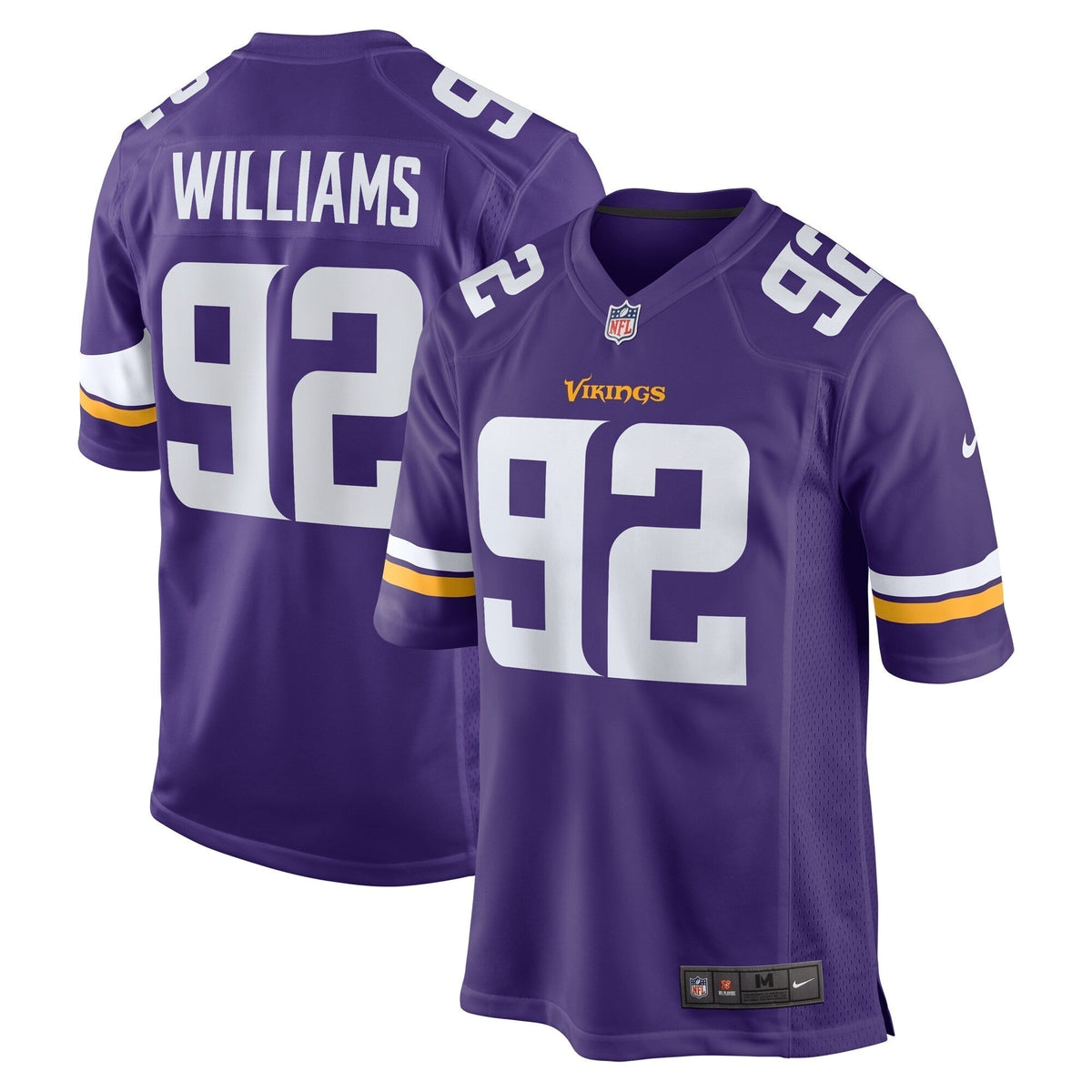 Jonah Williams Minnesota Vikings Nike Team Game Jersey -  Purple