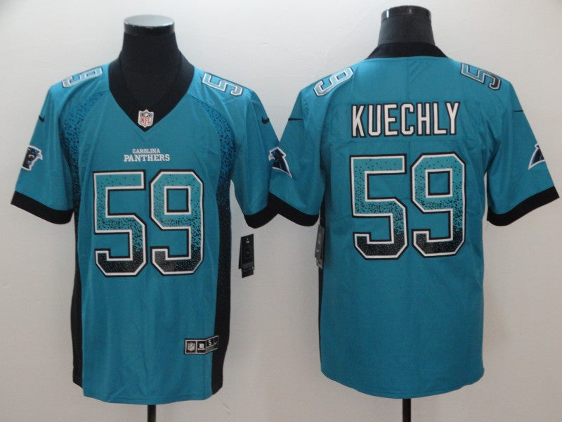 Men's Carolina Panthers Luke Kuechly #59 Blue Game Player Jersey1