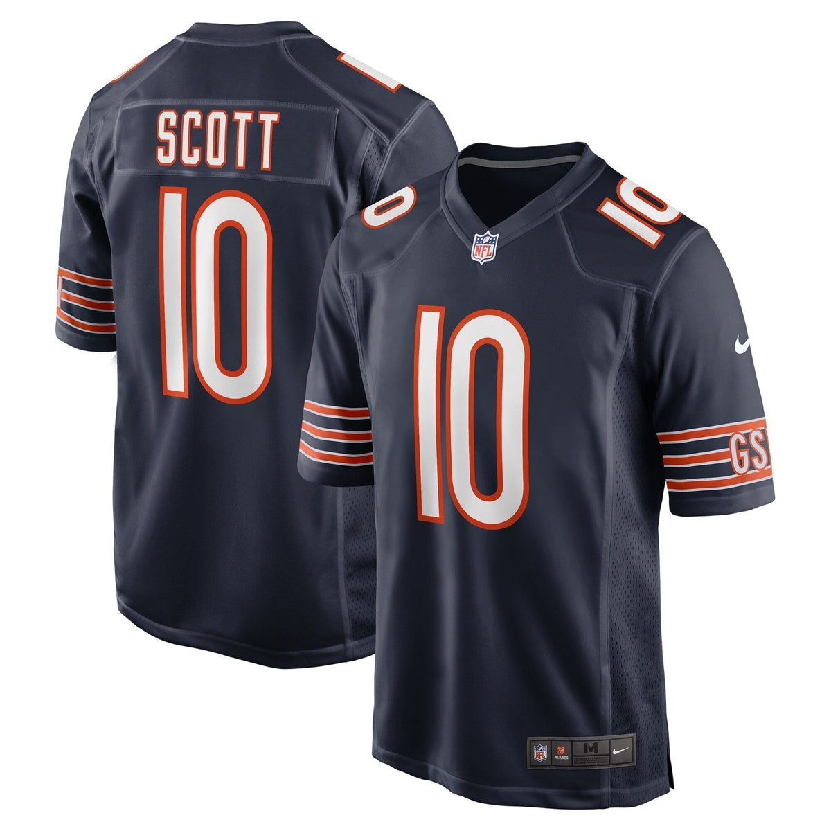 Tyler Scott Chicago Bears Nike  Game Jersey -  Navy