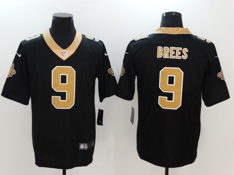 Men's New Orleans Saints #9 Drew Brees Black Team Jersey1
