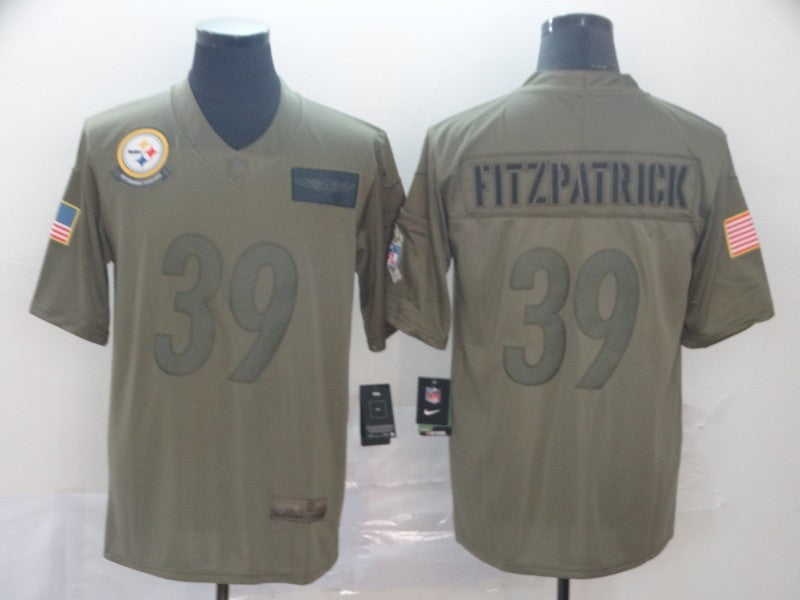 Men's Pittsburgh Steelers Minkah Fitzpatrick #39 Brown Game Jersey1