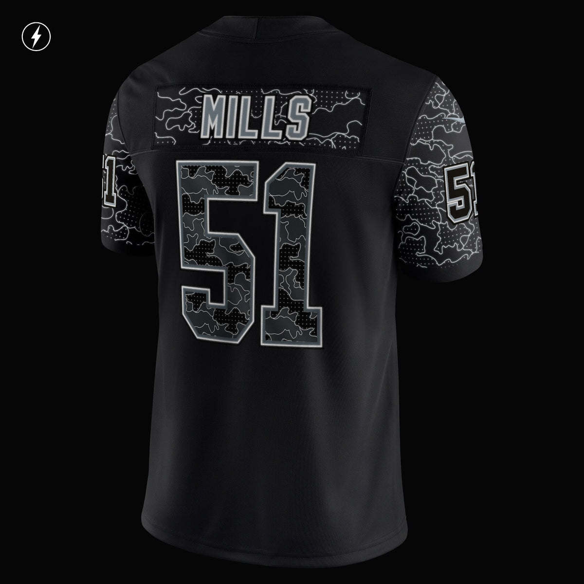 Sam Mills Carolina Panthers Nike Retired   RFLCTV Limited Jersey - Black