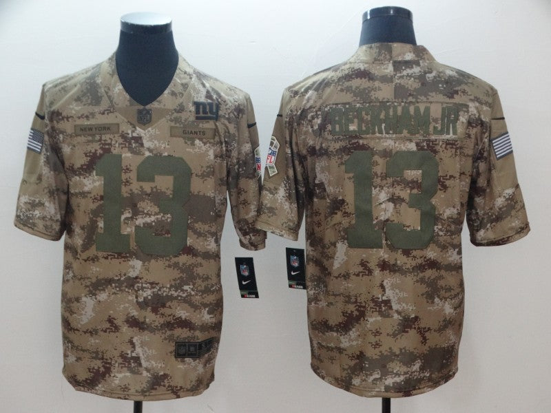 Men's New York Giants Odell Beckham Jr. #13 Camouflage Game Jersey1