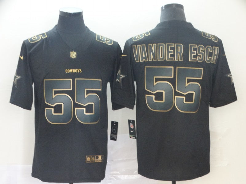Men's Dallas Cowboys Leighton Vander Esch #55 Black Game Player Jersey1