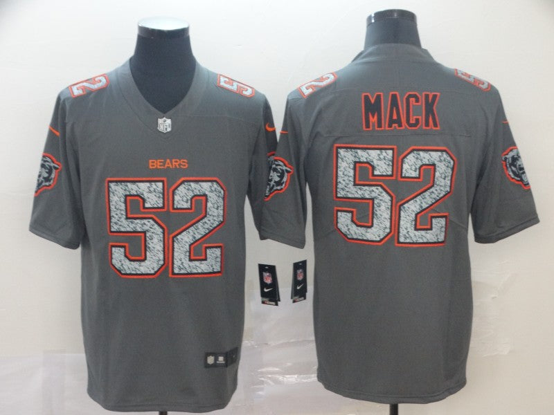 Men's Chicago Bears #52 Khalil Mack Gray Game Jersey1