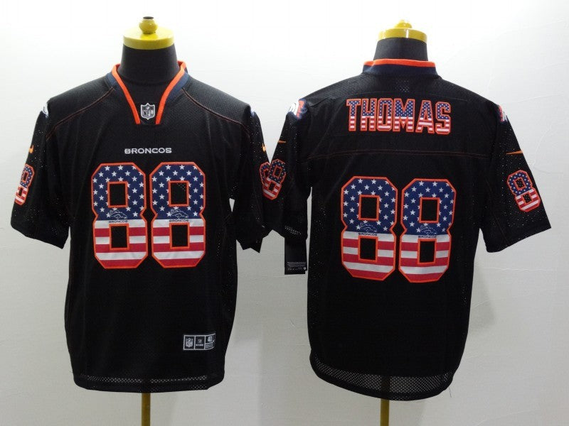 Men's Denver Broncos Demaryius Thomas #88 Black Game Jersey1