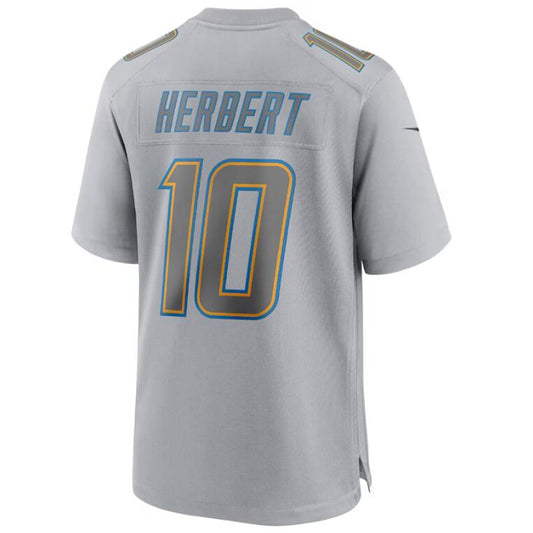 #10 Justin Herbert Player LA.Chargers Gray Game Football Jerseys