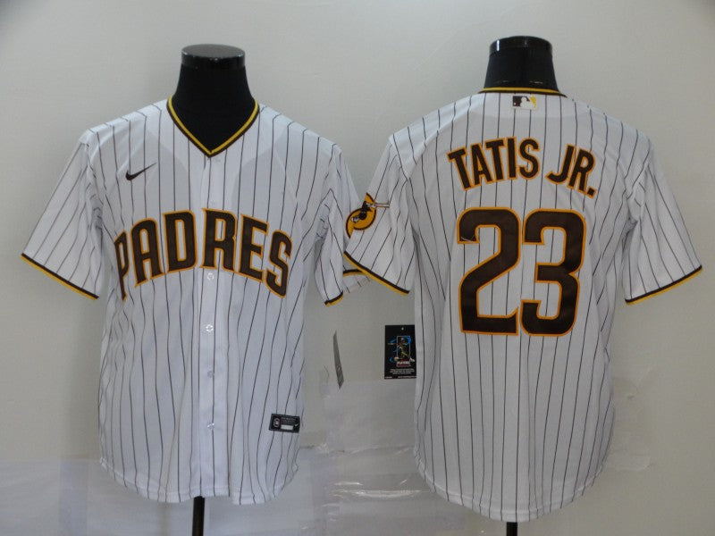 Men's San Diego Padres Fernando Tatis Jr. #23 Stitched White Jersey1