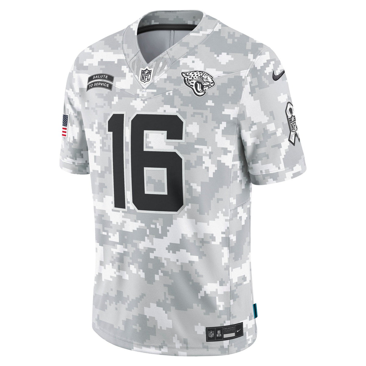 Trevor Lawrence Jacksonville Jaguars Nike 2024 Salute to Service Limited Jersey - Arctic Camo