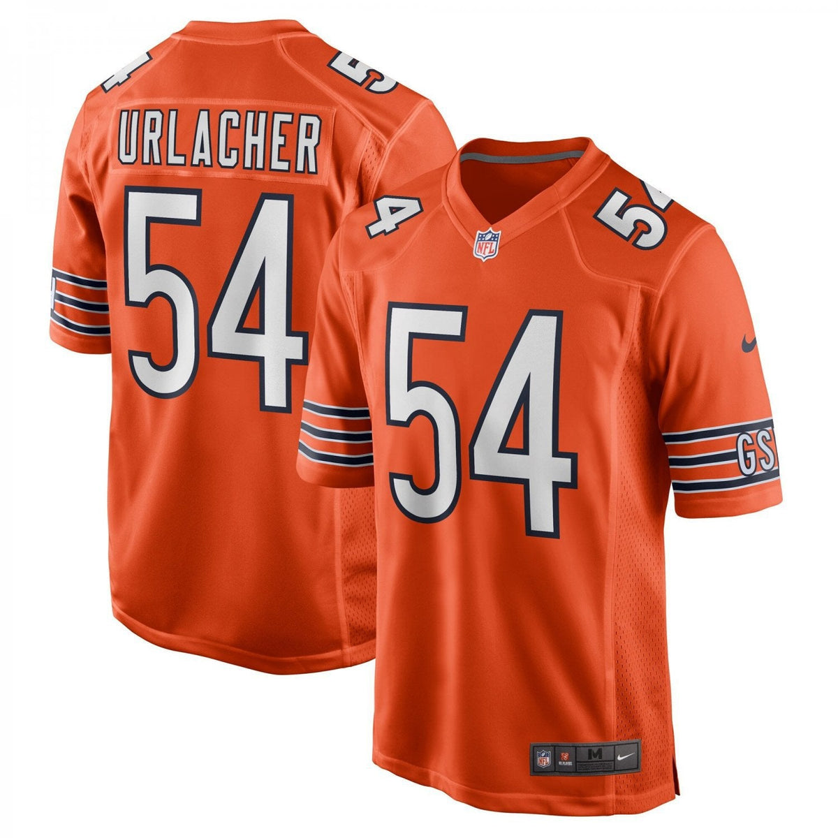 Brian Urlacher Chicago Bears Retired Player Jersey - Orange