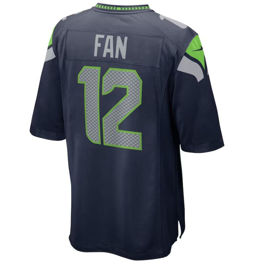 #12 12th Fan Player S.Seahawks Navy Game Football Jerseys