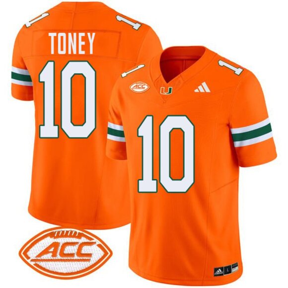 Malachi Toney Miami Hurricanes Jersey - Orange