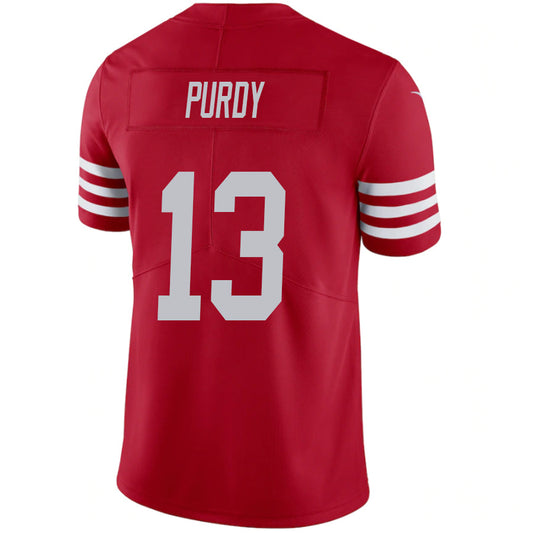 #13 Brock Purdy SF.49ers Red Vapor F.U.S.E. Limited Football Jerseys