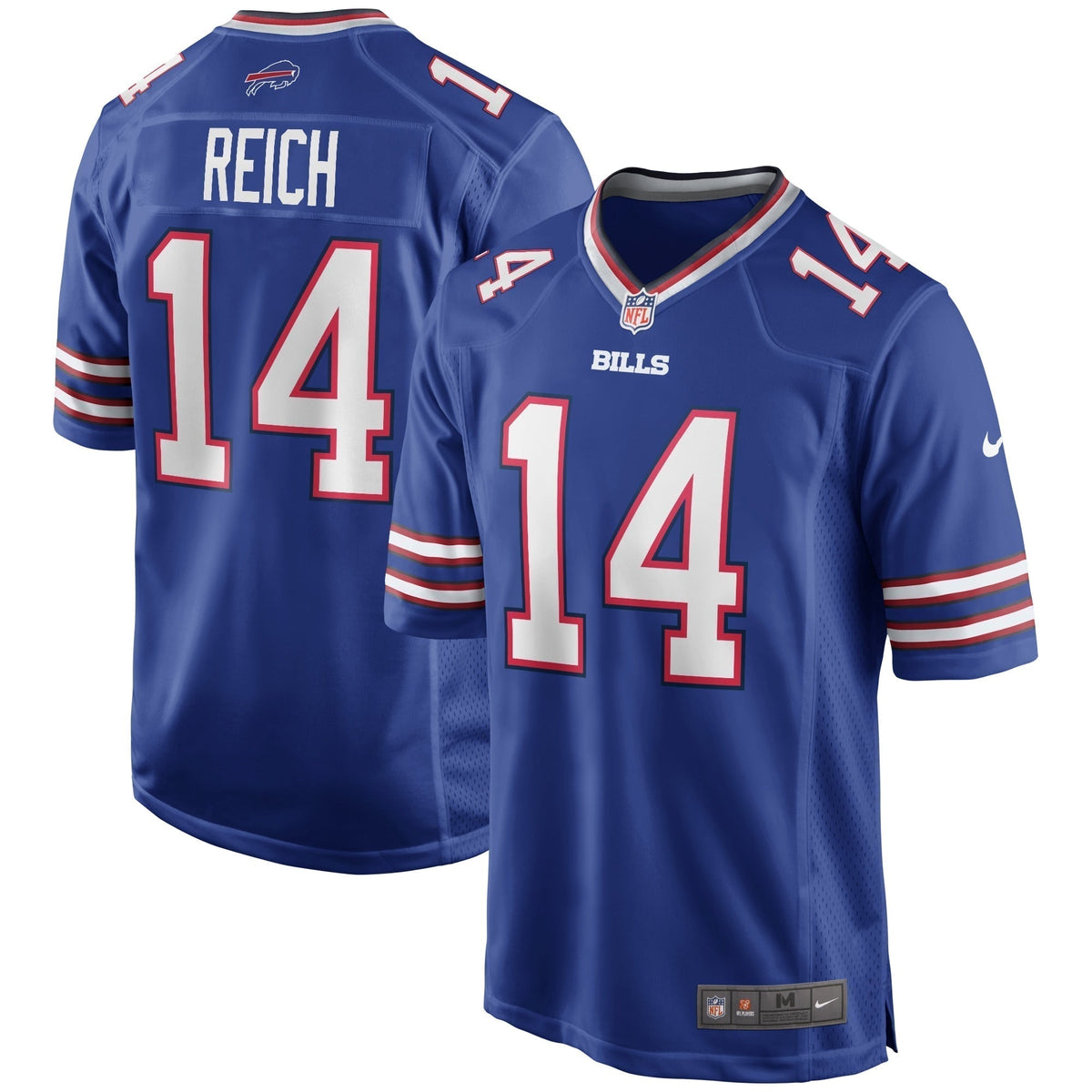 Frank Reich Buffalo Bills Nike Game Retired   Jersey - Royal