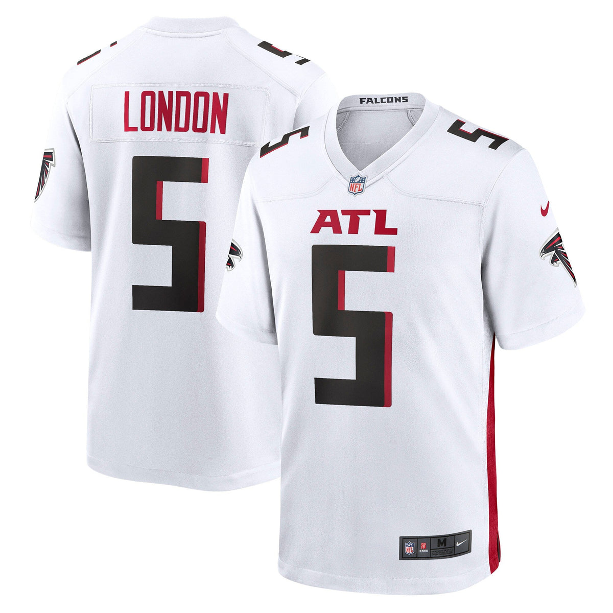 Drake London Atlanta Falcons Nike Away Game   Jersey - White