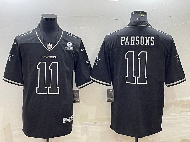 Men's Dallas Cowboys Micah Parsons #11 Black Legend Player Jersey1