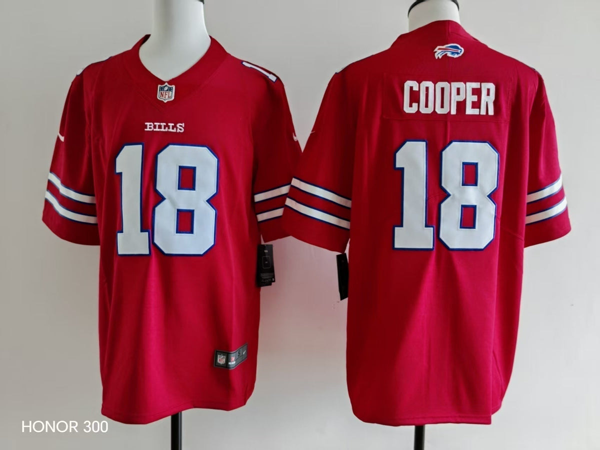 Men's Buffalo Bills Amari Cooper Jersey-Red