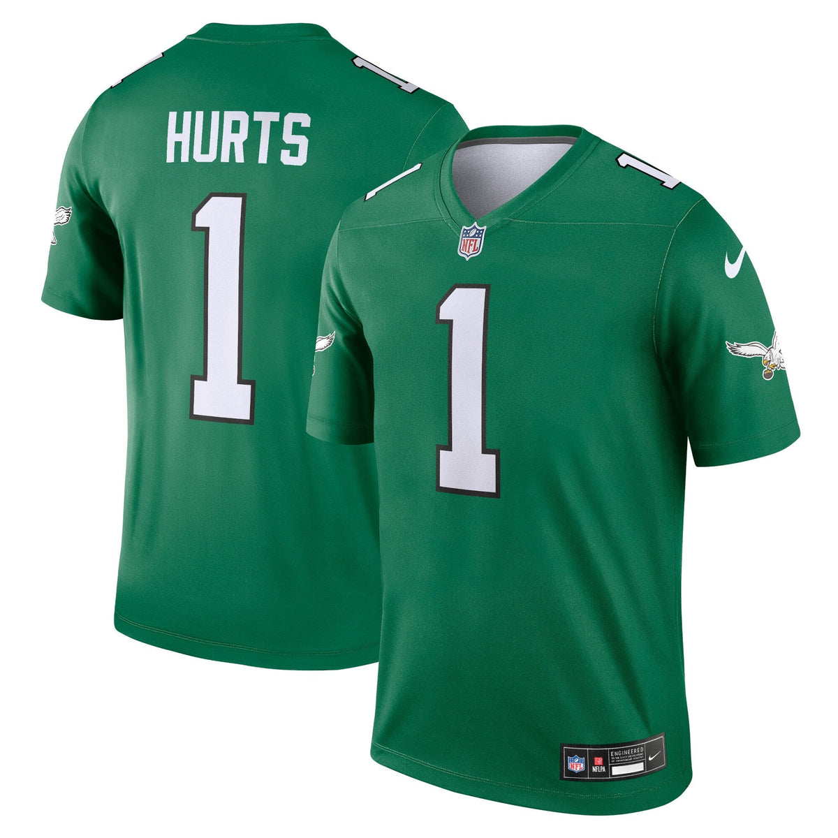 Jalen Hurts Philadelphia Eagles Nike Alternate Legend   Jersey - Kelly Green