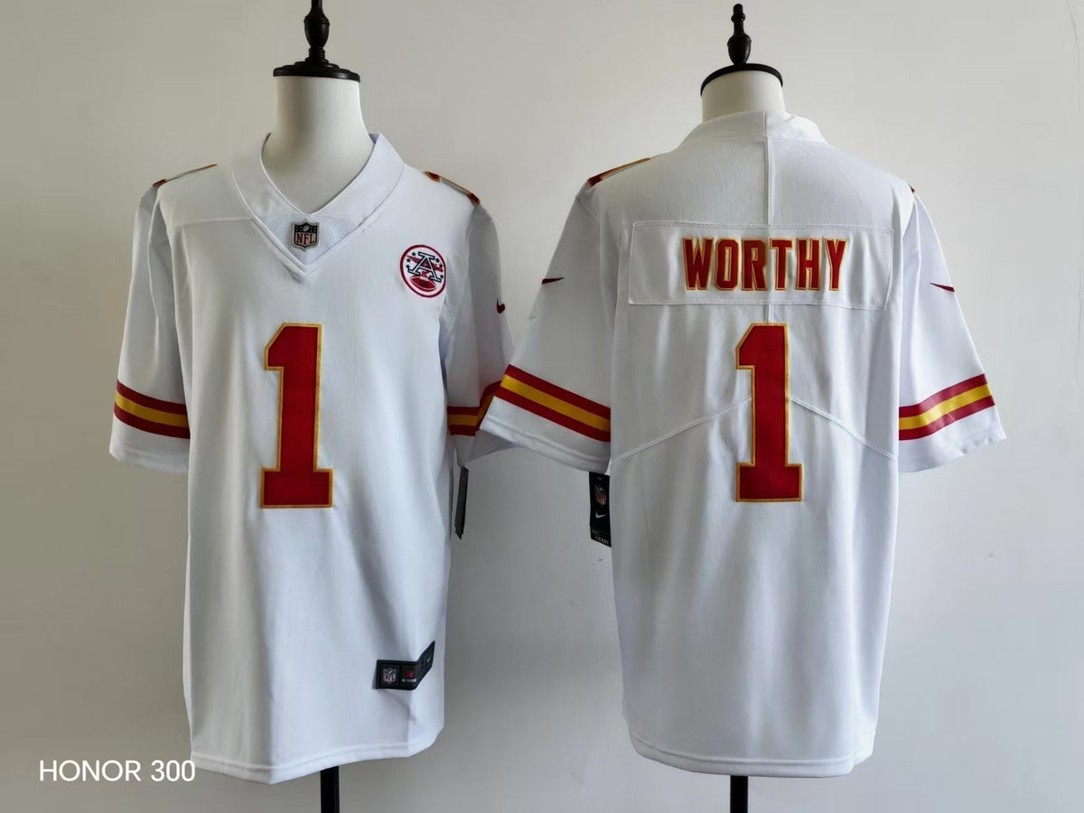 Men's Kansas City Chiefs Xavier Worthy Jersey -  White